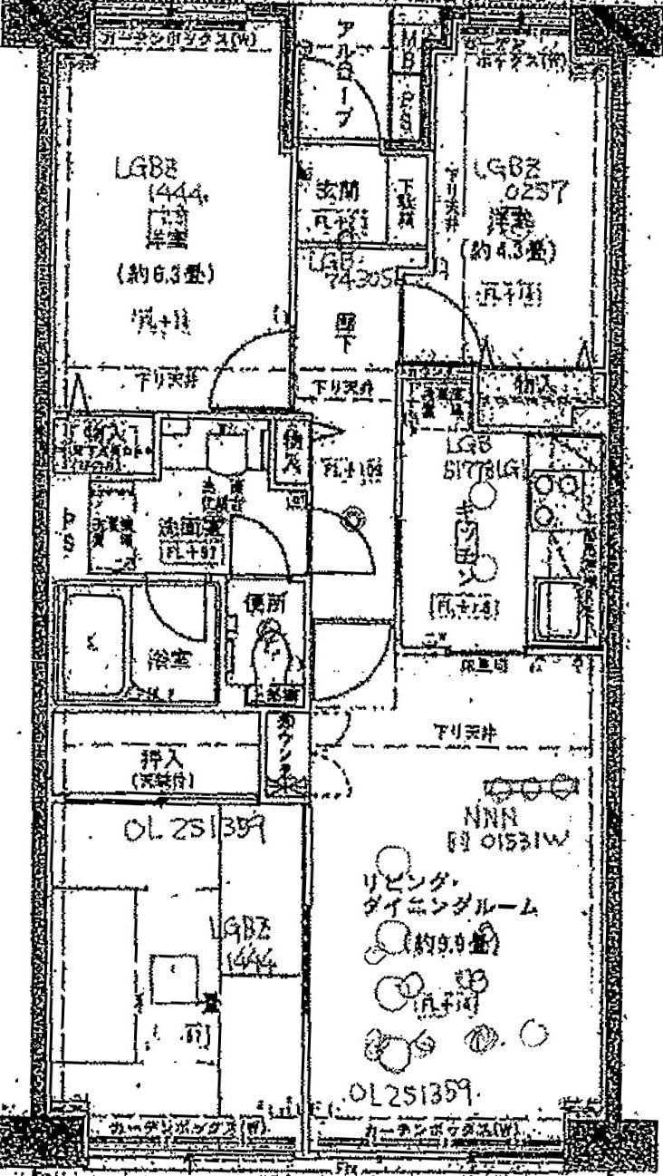 間取り図before