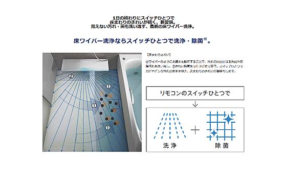 カンタンで快適な床ワイパー洗浄