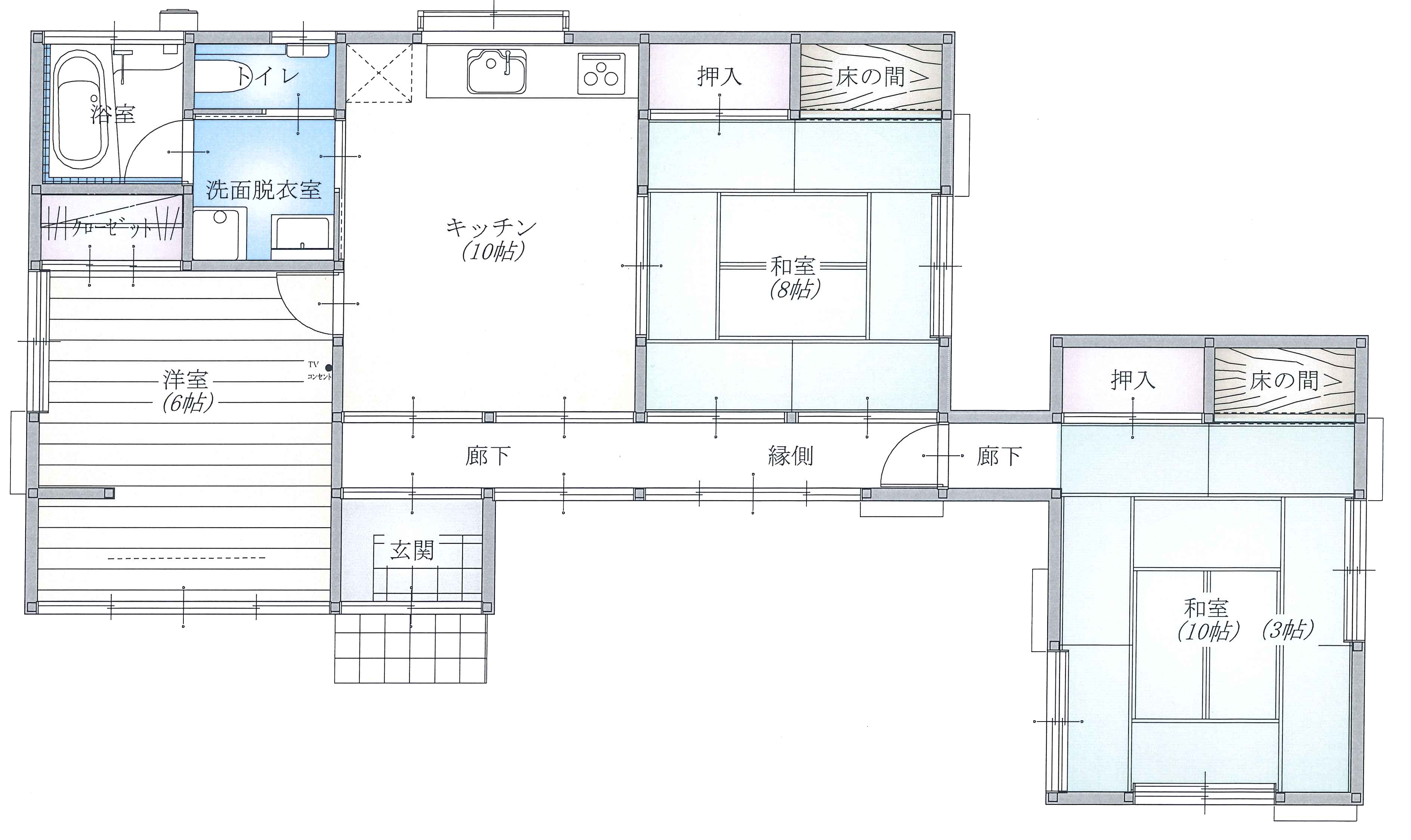 間取り図before