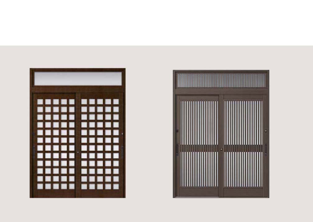 機能が充実した玄関引戸